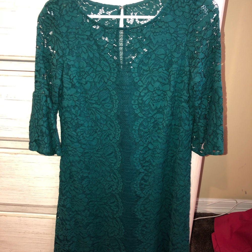 Green Laced Dress